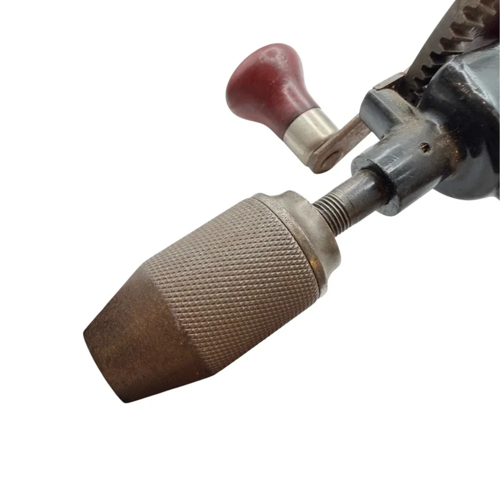 Vintage Craftsman Hand Crank Breast Drill Eggbeater Drill Woodworking Tool USA